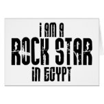 Rockstar in Ägypten Grußkarten