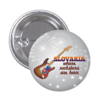 Rockstars sind in Slowakei geboren Anstecknadelbuttons