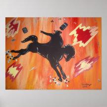 Rodeo Cowboy Print