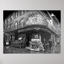 ROEBER'S SALOON - MANHATTAN - 1908 PRINT
