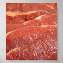 Rohes Fleisch Plakate