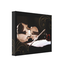 Rolle-Melodie der Liebe-Violinen-Musik-Leinwand Gespannter Galerie Druck