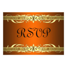 Rolle orange UAWG Karte Großherzogin-Gold Individuelle Einladung