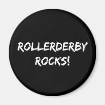 Rollen-Derby-Felsen Kühlschrankmagnet