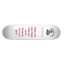 Rollen-Derby-Skate - Blau Skateboard Deck