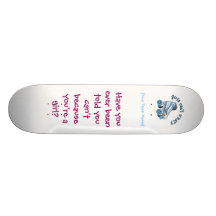 Rollen-Derby-Skate - Himmel-Blau Personalisiertes Skateboarddeck
