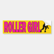 Rollen-Mädchen Autoaufkleber