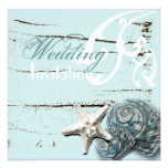 Romantische elegante Seashell-Strand-Hochzeits-Ein