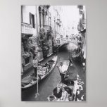Romantische Gondel-Kanal-Fahrt Venedigs Italien Plakate
