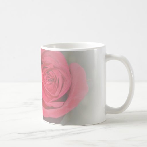 Romantische weiche Rote Rosen Kaffee Tassen