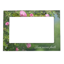 Romantischer Rosen-Garten Magnet-Bilderrahmen