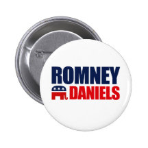 ROMNEY DANIELS KARTE 2012 ANSTECKNADELBUTTONS