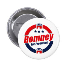 ROMNEY FÜR PRÄSIDENTEN (republikanisch) Anstecknadel