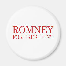 ROMNEY FÜR PRÄSIDENTEN (rot) Kühlschrankmagnete