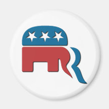 Romney republikanisches Party-Wahl-Logo durch Font Magnets