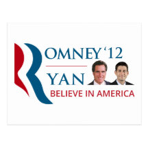 Romney/Ryan 2012 für US Präsidenten und VP Postkarte