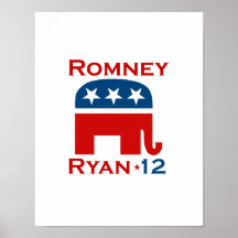 ROMNEY RYAN GOP 2012 PLAKATE