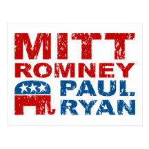 Romney Ryan Laufabstimmungs-Gewinn Postkarte