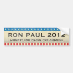 Ron Paul für Präsidenten im Jahre 2012 Autoaufkleber