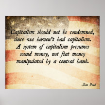 Ron Paul-Kapitalismus Poster