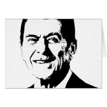Ron Reagan-Gang Grußkarte