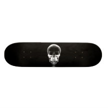 RÖNTGENBLICK-SKELETON SCHÄDEL - B&W PERSONALISIERTE SKATEBOARDDECKS
