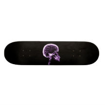 RÖNTGENSTRAHL-SCHÄDEL-GEHIRN - LILA SKATEBOARDBRETTER