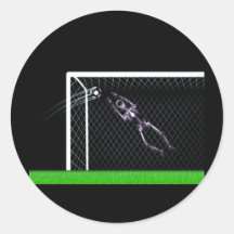 RÖNTGENSTRAHL-SKELETON FUSSBALL-TORMANN-VORLAGE STICKERS