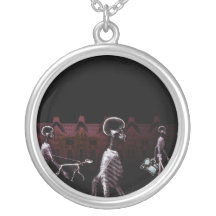 Röntgenstrahl-SkelettemitternachtsStroll - Vorlage Selbst Gestalteter Schmuck
