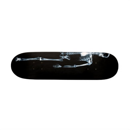 Röntgenstrahl-Visions-blaues Single-Skelett Skateboarddecks