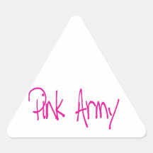Rosa Armee, die Frauen der Armee darstellt! Sticker