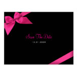 Rosa Band, das Save the Date Mitteilung Wedding is Postkarten