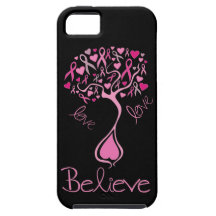 Rosa Band glauben und Liebe iphone 5 Fall Schutzhülle Fürs iPhone 5