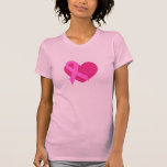 Rosa Band-Herz Tshirt