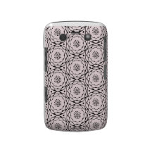 Rosa Blumendamast-Muster-BlackBerry-Case-Mate Blackberry Bold Etuis