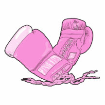 rosa Boxhandschuhvektor Photofigur