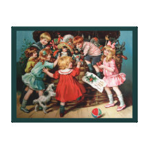 Rosa C. Petherick: Der Weihnachtskorb Leinwanddruck
