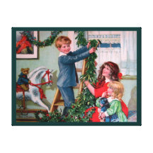 Rosa C. Petherick: Weihnachtsdekorationen Gespannte Galeriedrucke