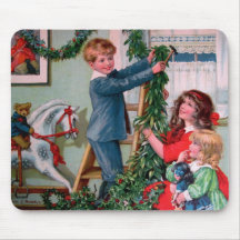 Rosa C. Petherick: Weihnachtsdekorationen Mousepads