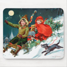 Rosa C. Petherick: Weihnachtseinkaufen Mousepad