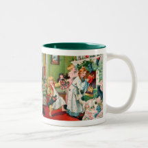 Rosa C. Petherick: Weihnachtsmorgen Kaffee Tasse