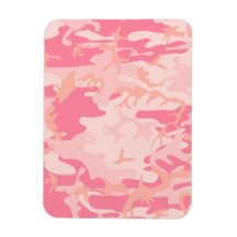 Rosa Camouflage - Girly Camouflage Vinyl Magnet