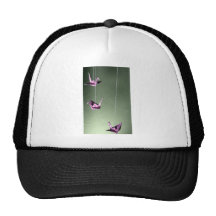 Rosa Damast Origami gewundenes Mobile Kultcaps