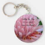 Rosa Fackel-Ingwer, der Save the Date Keychains We Schlüsselband