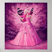 Rosa Fee Posterdrucke