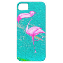 Rosa Flamingo - iPhone - PELIKAN-FLIEGE! iPhone 5 Etui