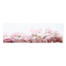 rosa Frühlings-Blumen-Lesezeichen Visitenkartenvorlage