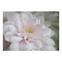 Rosa Gänseblümchen-Mama-Hochzeits-Warte-UAWG Karte Personalisierte Ankündigungskarte