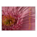 Rosa Gerbera-Hochzeits-Glückwunsch-Karte