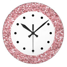 Rosa Glitter Bling Uhren